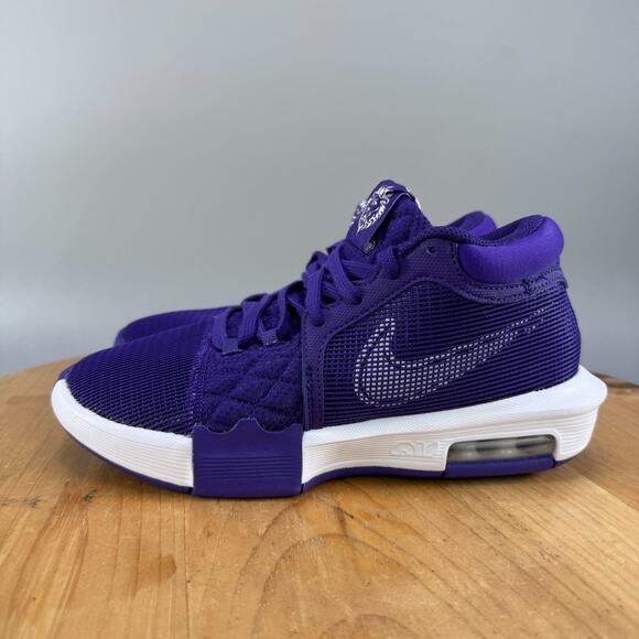 Mens 5.5 / W7 - Nike LeBron Witness 8 Purple Basketball Shoes FB9944-500 NEW - Picture 3 of 9